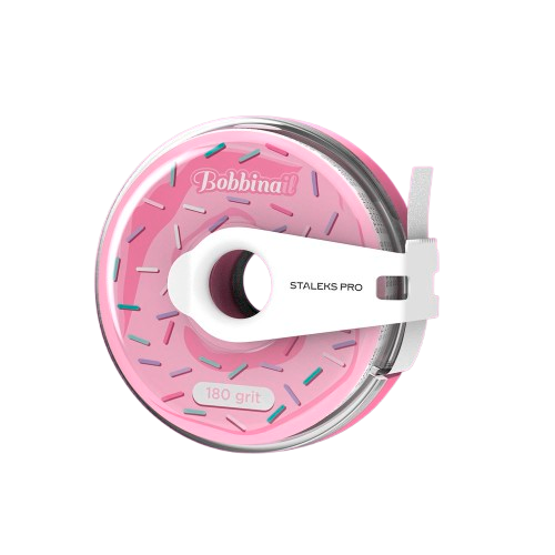 Staleks Disposable white abrasive tape EXPERT 180 grit in a plastic case