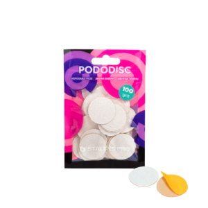 Staleks Disposable white files for pedicure disc PODODISC L EXPERT 100 grit (50 pcs)
