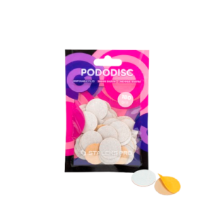 Staleks Disposable white files for pedicure disc PODODISC M EXPERT 180 grit (50 pcs)
