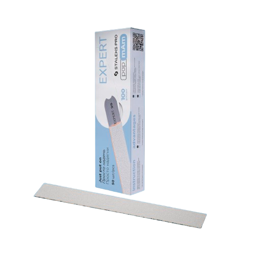 Staleks Disposable white files papmAm EXPERT 22 100 grit (50 pcs)